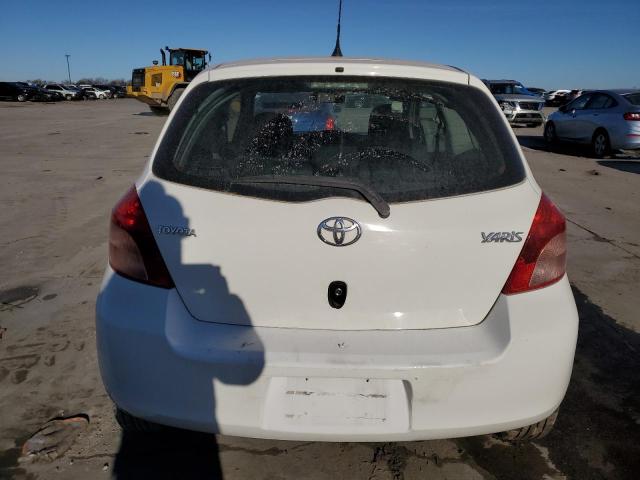 JTDJT923275122072 - 2007 TOYOTA YARIS WHITE photo 6