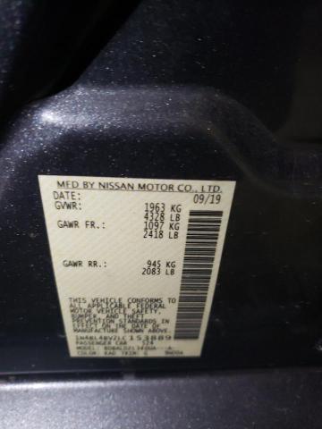 1N4BL4BV2LC153889 - 2020 NISSAN ALTIMA S GRAY photo 12