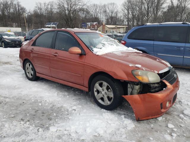 KNAFE121085021935 - 2008 KIA SPECTRA EX ORANGE photo 4