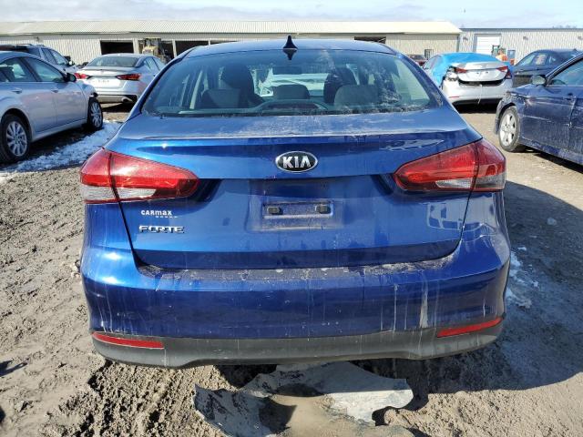 3KPFK4A76JE189379 - 2018 KIA FORTE LX BLUE photo 6