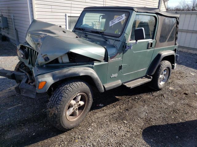 1J4FY29PXXP445999 - 1999 JEEP WRANGLER / SE GREEN photo 1