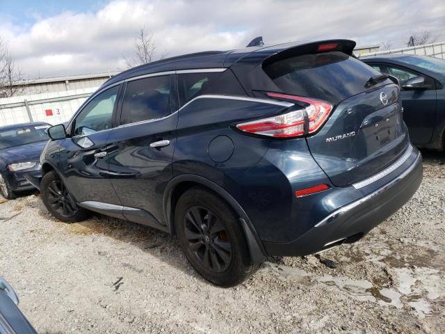 5N1AZ2MH6HN190449 - 2017 NISSAN MURANO S BLUE photo 2