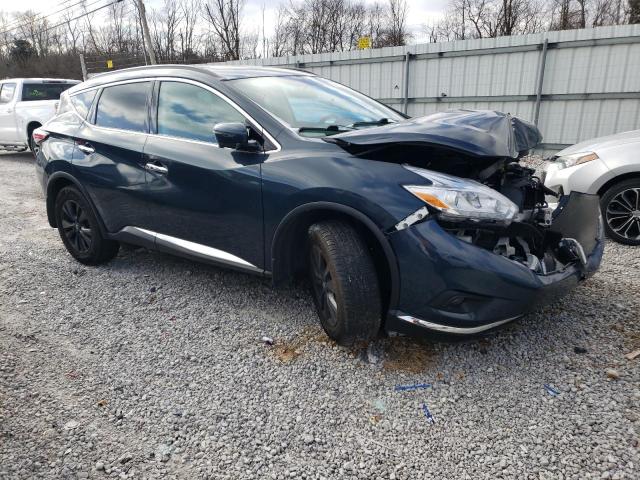 5N1AZ2MH6HN190449 - 2017 NISSAN MURANO S BLUE photo 4