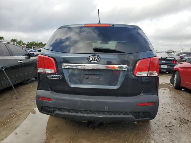 5XYKTCA61DG402257 - 2013 KIA SORENTO LX BLUE photo 6