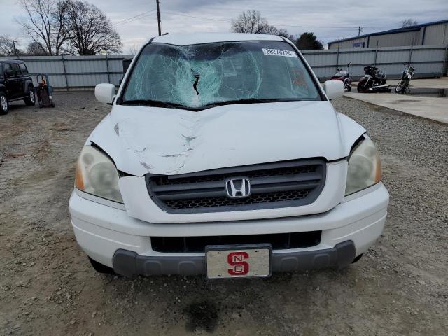 5FNYF18415B060649 - 2005 HONDA PILOT EX WHITE photo 5