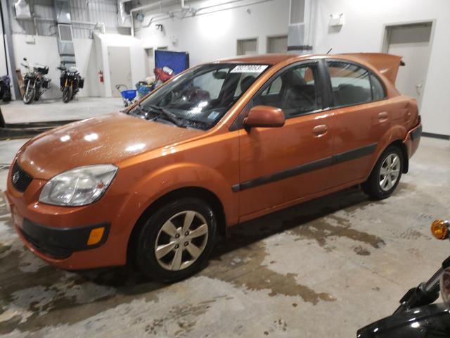 KNADE223696457375 - 2009 KIA RIO BASE ORANGE photo 1