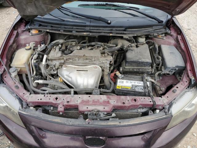 JTKJF5C74C3031336 - 2012 TOYOTA SCION TC MAROON photo 11