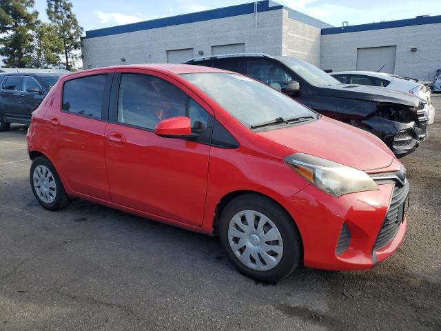 VNKKTUD3XFA039314 - 2015 TOYOTA YARIS RED photo 4