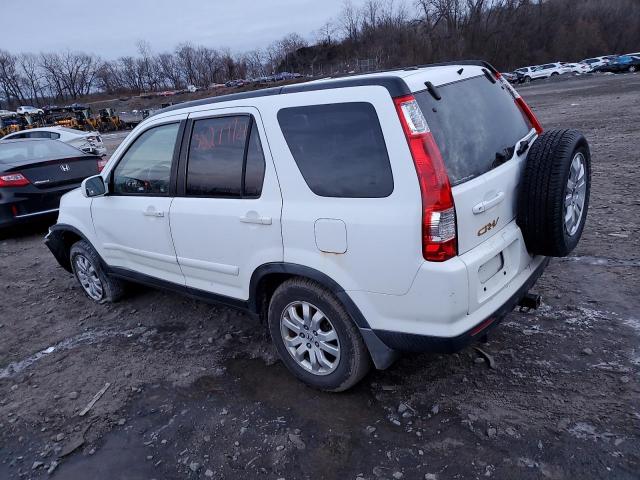 JHLRD78995C009036 - 2005 HONDA CR-V SE WHITE photo 2