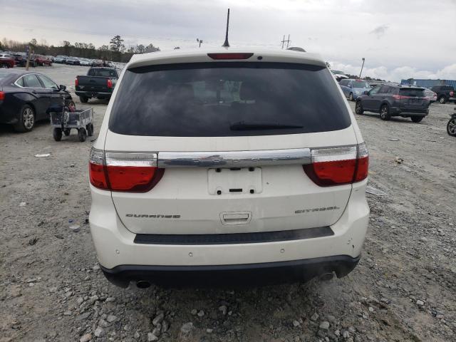 1C4SDHET8CC330292 - 2012 DODGE DURANGO CITADEL WHITE photo 6