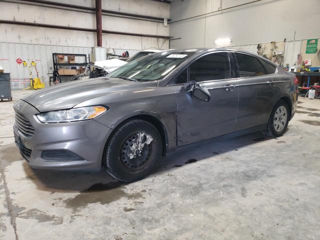 3FA6P0G79DR364390 - 2013 FORD FUSION S GRAY photo 1