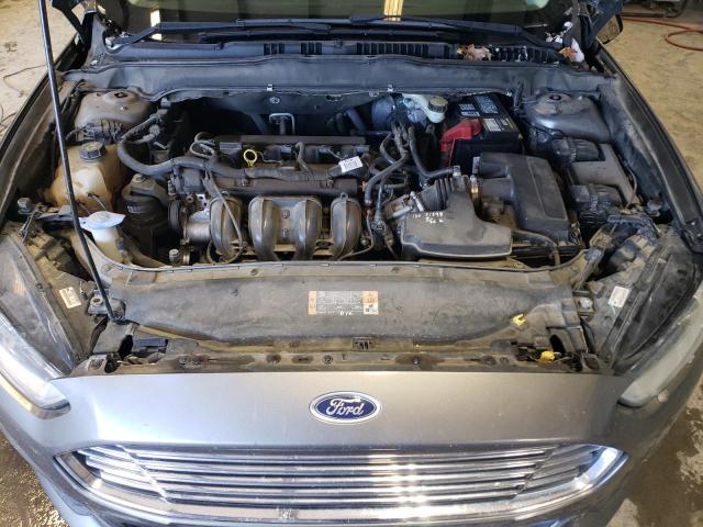 3FA6P0G79DR364390 - 2013 FORD FUSION S GRAY photo 11