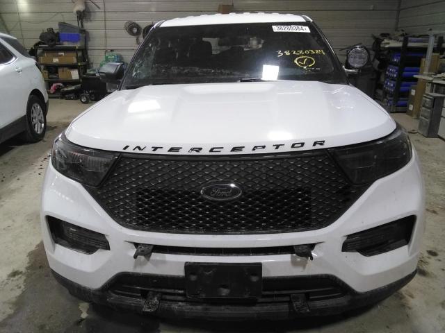 1FM5K8ACXLGB67495 - 2020 FORD EXPLORER POLICE INTERCEPTOR WHITE photo 5