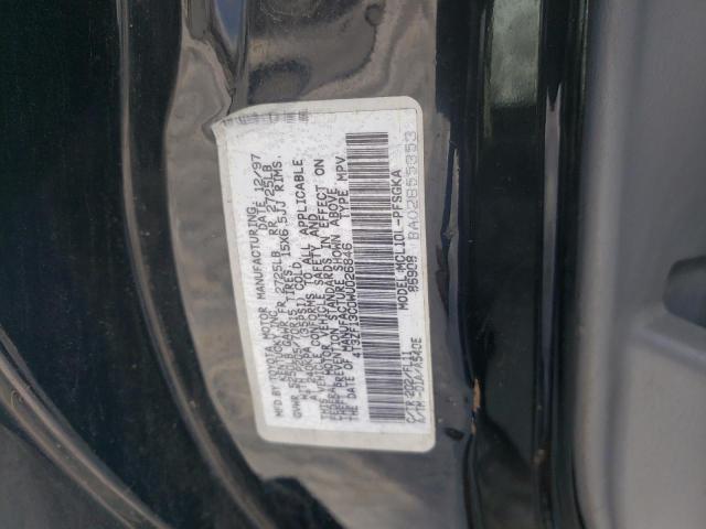 4T3ZF13C0WU026846 - 1998 TOYOTA SIENNA LE BLACK photo 13