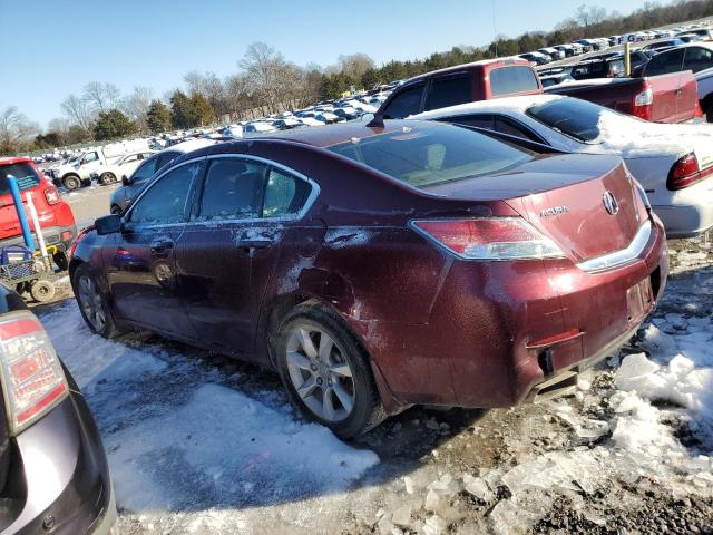 19UUA8F28CA027601 - 2012 ACURA TL BURGUNDY photo 2