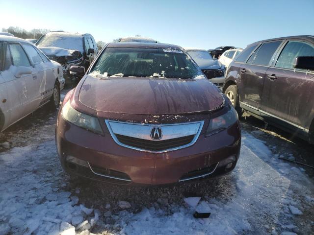 19UUA8F28CA027601 - 2012 ACURA TL BURGUNDY photo 5