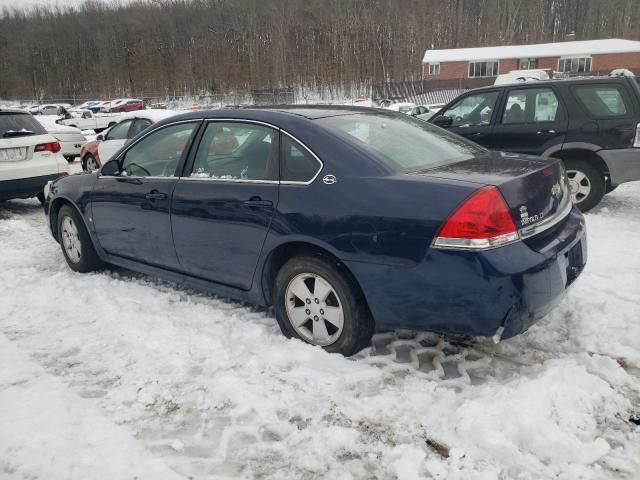 2G1WT57K491124157 - 2009 CHEVROLET IMPALA 1LT BLUE photo 2