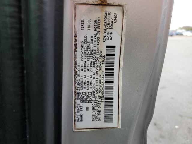 5TESM92N03Z154707 - 2003 TOYOTA TACOMA XTRACAB PRERUNNER ნაცრისფერი ფოტო 13