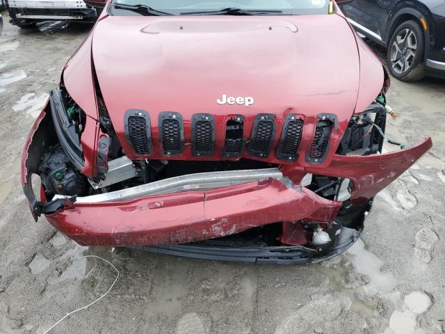 1C4PJLCB7EW144160 - 2014 JEEP CHEROKEE LATITUDE RED photo 12