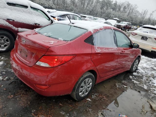 KMHCT4AE1GU162160 - 2016 HYUNDAI ACCENT SE RED photo 3