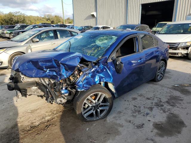 3KPF34ADXKE027680 - 2019 KIA FORTE GT LINE BLUE photo 1