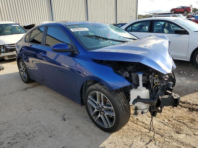 3KPF34ADXKE027680 - 2019 KIA FORTE GT LINE BLUE photo 4