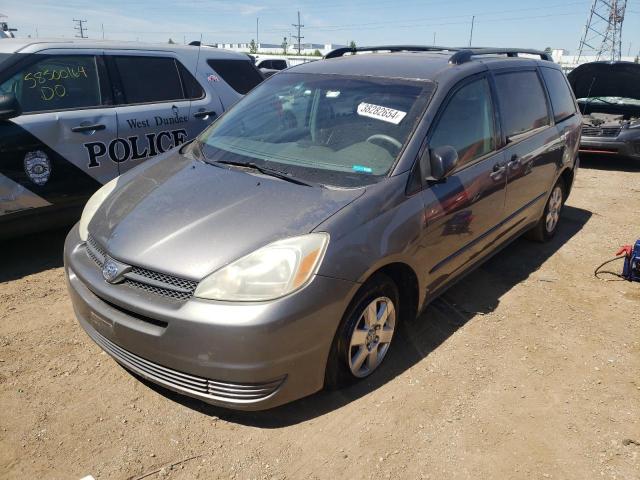 5TDZA23C55S286888 - 2005 TOYOTA SIENNA CE SILVER photo 1