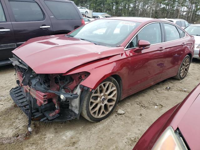 3FA6P0K92DR212606 - 2013 FORD FUSION TITANIUM RED photo 1