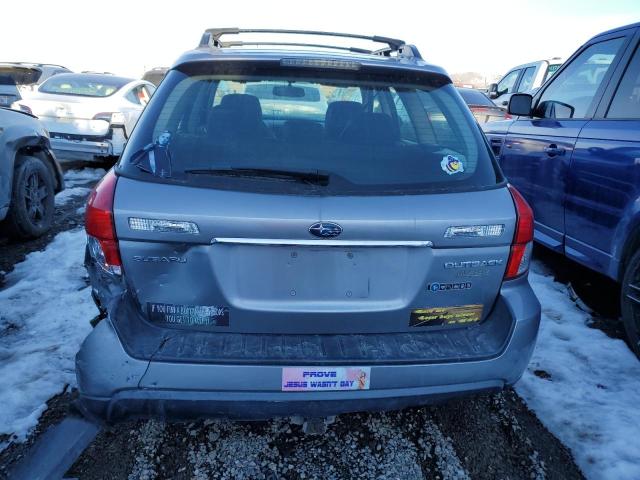 4S4BP61C086316146 - 2008 SUBARU OUTBACK 2.5I GRAY photo 6