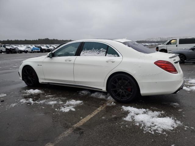 WDDUG7JB8FA117016 - 2015 MERCEDES-BENZ S 63 AMG WHITE photo 2