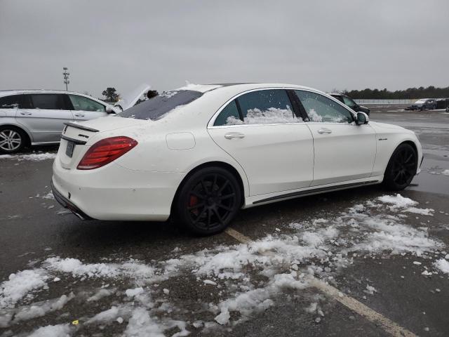 WDDUG7JB8FA117016 - 2015 MERCEDES-BENZ S 63 AMG WHITE photo 3