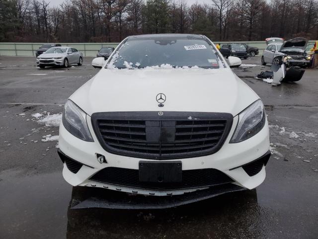 WDDUG7JB8FA117016 - 2015 MERCEDES-BENZ S 63 AMG WHITE photo 5