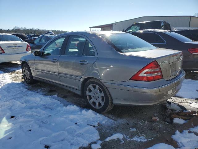 WDBRF92HX6F764181 - 2006 MERCEDES-BENZ C 280 4MATIC SILVER photo 2