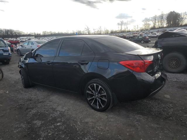 2T1BURHE7KC174092 - 2019 TOYOTA COROLLA L BLACK photo 2