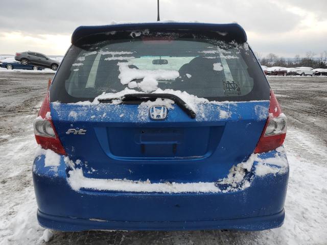 JHMGD38657S007472 - 2007 HONDA FIT S BLUE photo 6