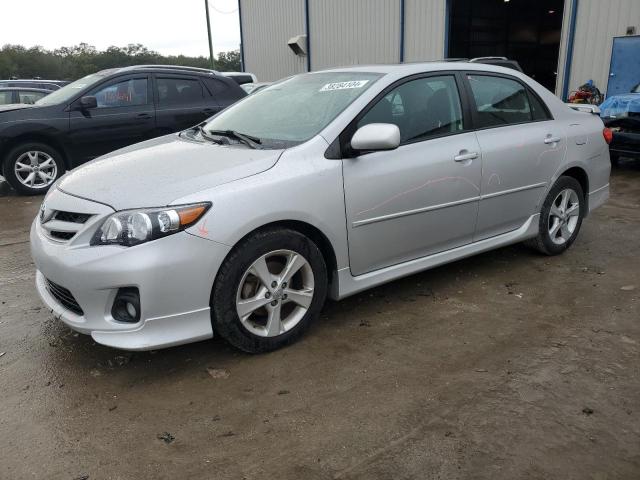 2T1BU4EE7BC645908 - 2011 TOYOTA COROLLA BASE SILVER photo 1