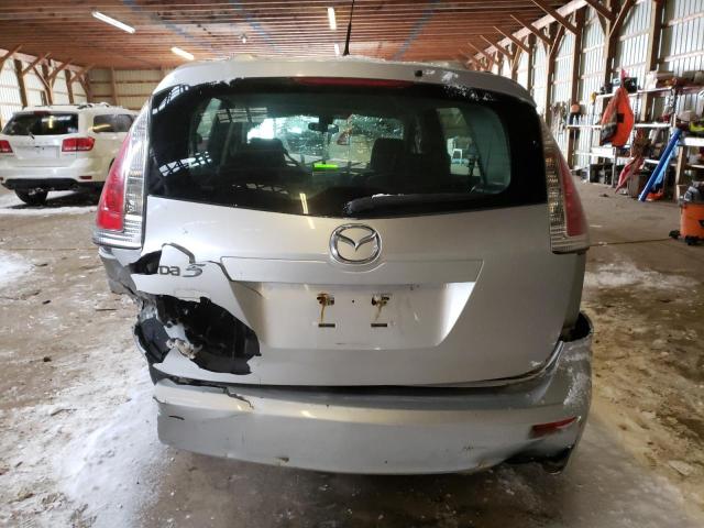 JM1CR293690338320 - 2009 MAZDA 5 SILVER photo 6