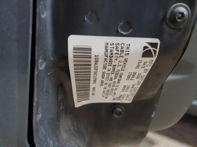 1G8AL52F24Z137091 - 2004 SATURN ION LEVEL 3 GRAY photo 12