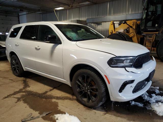 1C4RDJDG4MC634022 - 2021 DODGE DURANGO GT WHITE photo 4