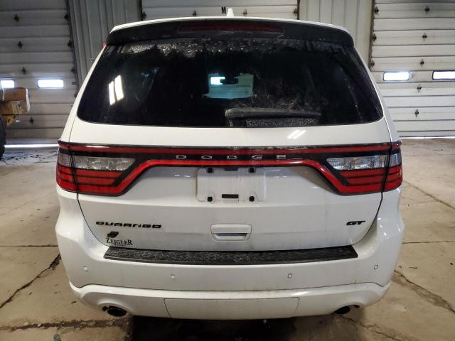 1C4RDJDG4MC634022 - 2021 DODGE DURANGO GT WHITE photo 6