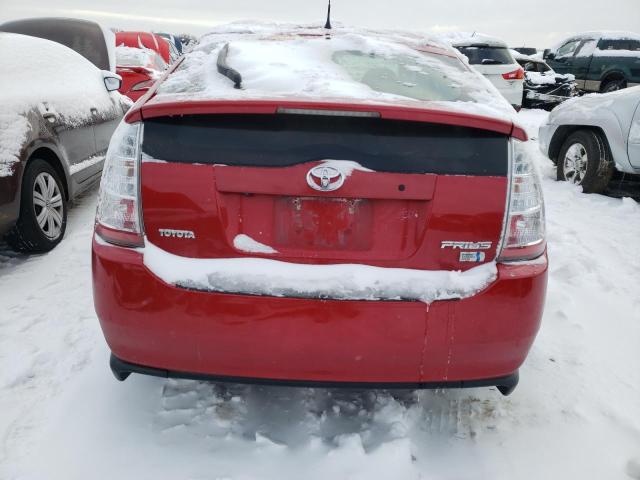 JTDKB20UX77629249 - 2007 TOYOTA PRIUS RED photo 6