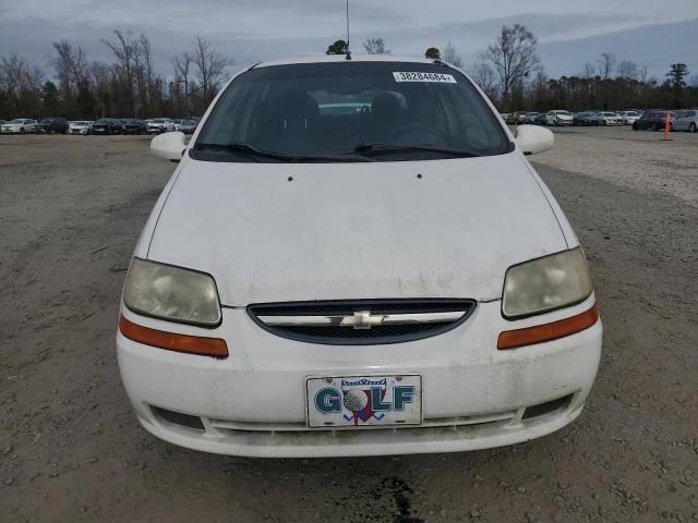 KL1TD66666B573327 - 2006 CHEVROLET AVEO BASE WHITE photo 5