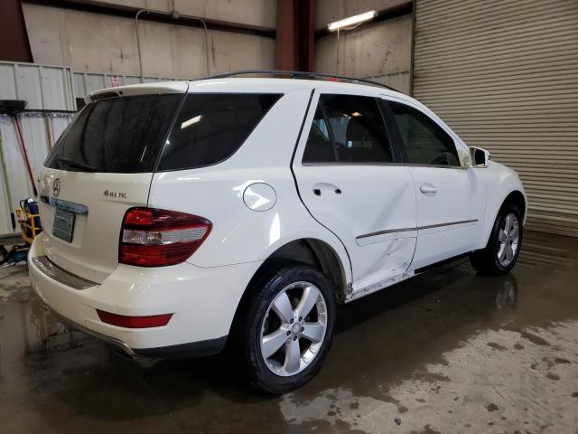 4JGBB8GB3BA722290 - 2011 MERCEDES-BENZ ML 350 4MATIC WHITE photo 3