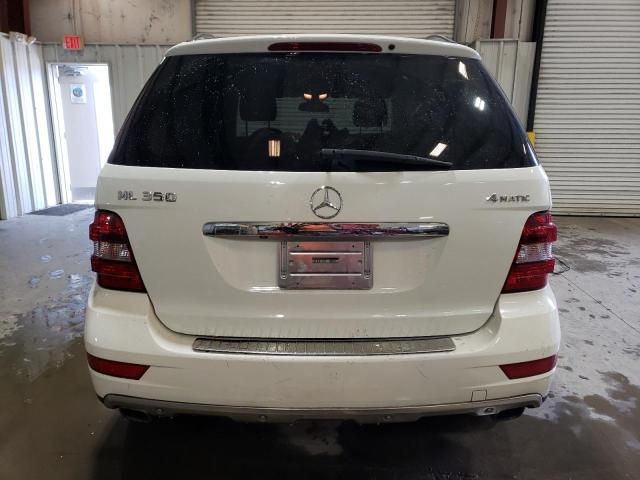 4JGBB8GB3BA722290 - 2011 MERCEDES-BENZ ML 350 4MATIC WHITE photo 6