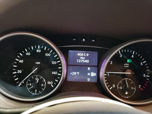 4JGBB8GB3BA722290 - 2011 MERCEDES-BENZ ML 350 4MATIC WHITE photo 9