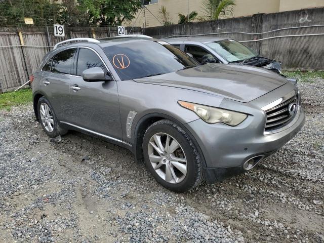 JN8CS1MU4EM452287 - 2014 INFINITI QX70 GRAY photo 4