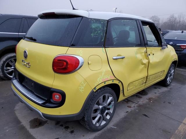 ZFBCFADH9EZ029357 - 2014 FIAT 500L TREKKING YELLOW photo 3