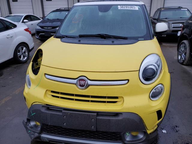 ZFBCFADH9EZ029357 - 2014 FIAT 500L TREKKING YELLOW photo 5