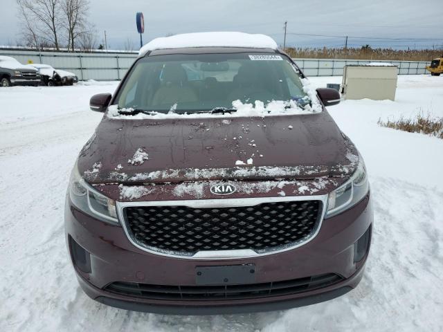 KNDMB5C15G6155986 - 2016 KIA SEDONA LX MAROON photo 5