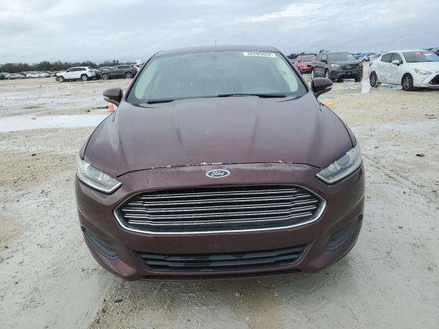 3FA6P0H72DR110907 - 2013 FORD FUSION SE MAROON photo 5